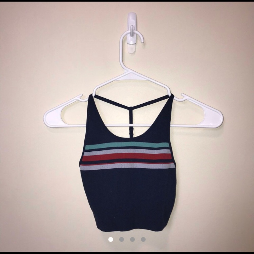 Stripe crop tank